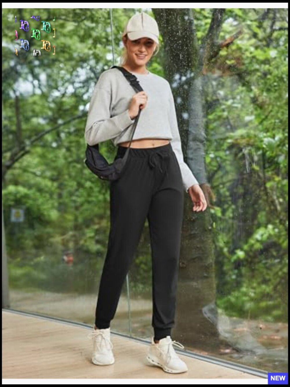 High Waisted Joggers with Pockets Stretch Athletic Track Pants Workout - Picture 6 of 7